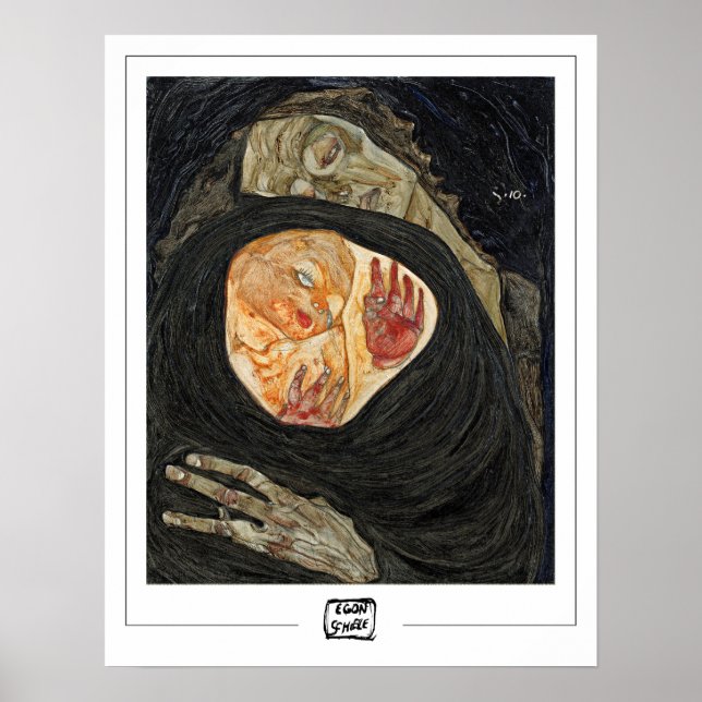 Egon Schiele Zedign Art Poster #20-2 (Frente)