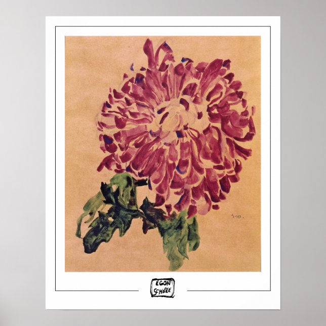 Egon Schiele Zedign Art Poster #222-3 (Frente)