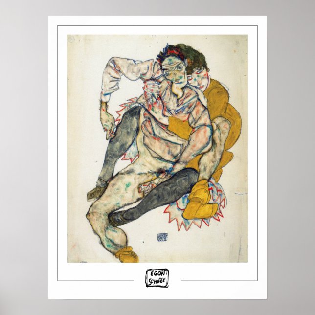 Egon Schiele Zedign Art Poster #234-2 (Frente)