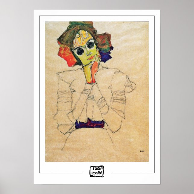 Egon Schiele Zedign Art Poster #369-2 (Frente)