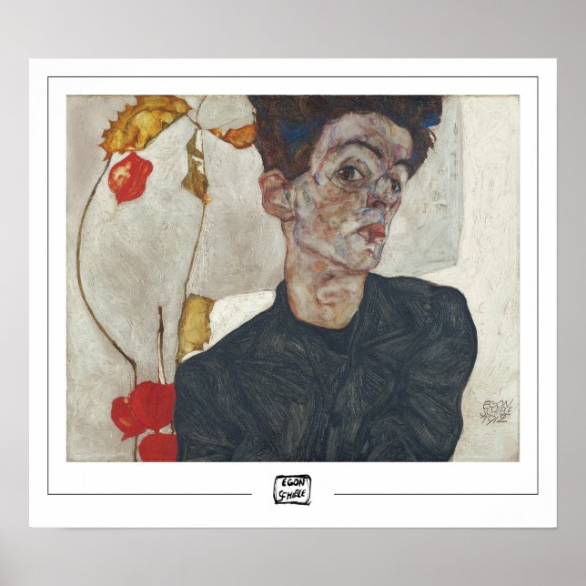 Egon Schiele Zedign Art Poster #49-2 (Frente)