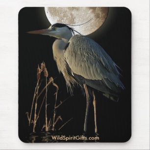 EGRET - série AZUL de Mousepad da GARÇA-REAL