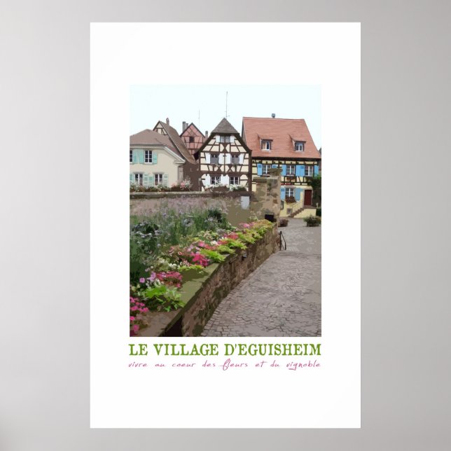 Eguisheim, Poster vintage da França (Frente)