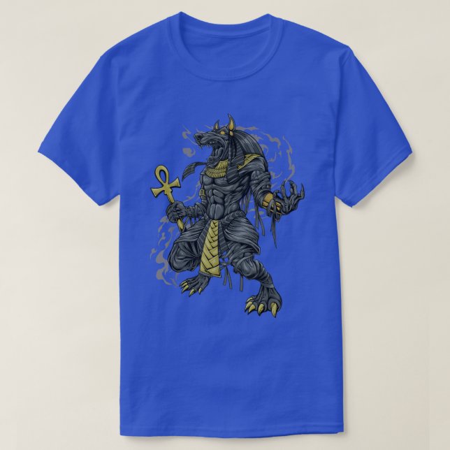 Egyptian god Anubis T-Shirt (Frente do Design)