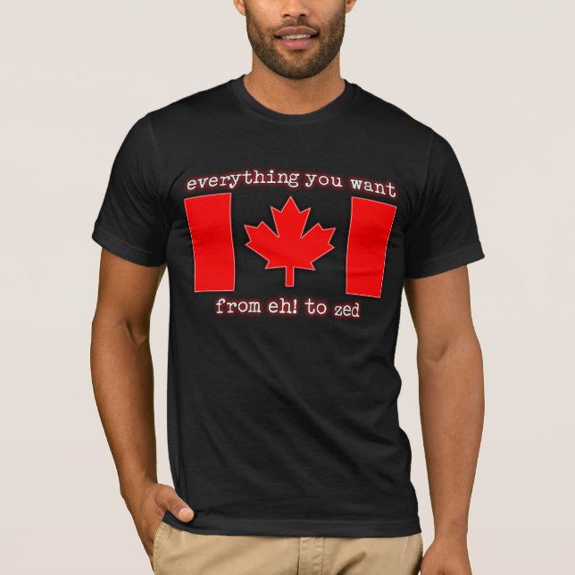 Eh! ao orgulho do canadense da camisa de Canadá do (Frente)
