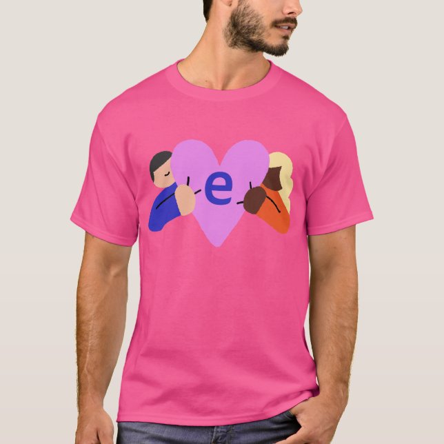 EH Logotipo de Compaixão T-shirt rosa (Frente)