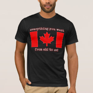 Eh! para Zed Canadá Camisa Orgulho Canadense