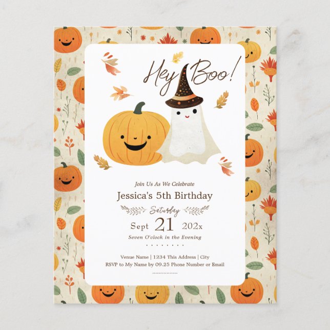 Ei Boo 5 Birthday Halloween (Frente)