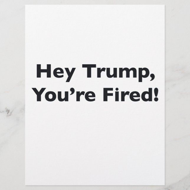 Ei Trump, você está cansado! (Frente)