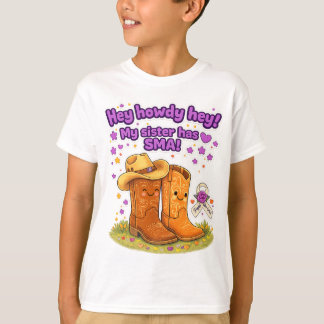 Ei, tudo bem! Minha irmã tem SMA! Camiseta