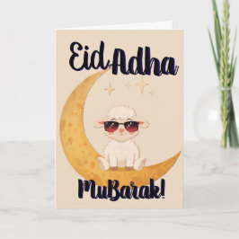 Eid Al Adha Mubarak Cartão de Boas Festas com Ovel