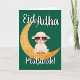 Eid Al Adha Mubarak Cartão de Boas Festas com Ovel