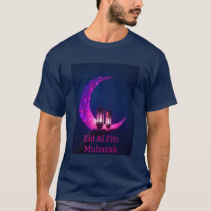 Eid Al Fitr Celebrando Camisa Brilhante Para Homen