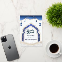 Eid Mubarak Card with Masjid