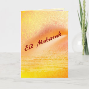 Eid Mubarak - Cartão de Férias Eid Sunset