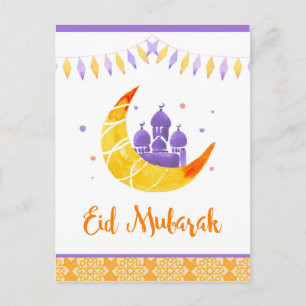 Eid Mubarak, cartão Ramadan