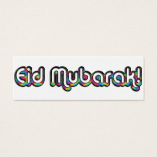 Eid Mubarak Saudando Cartões Arco-Íris, Adicione
