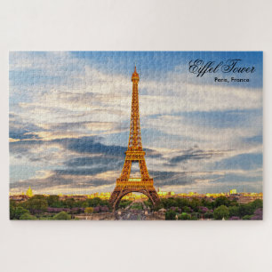 Eiffel Tower Paris França Quebra-cabeça de serra d