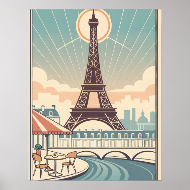 Eiffel Tower Paris Poster (Frente)