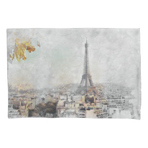 Eiffel Tower Pillowcase - Paris Decorative France