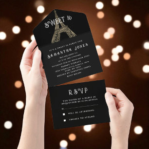 Eiffel Tower Sweet 16 Floral Six Paris França