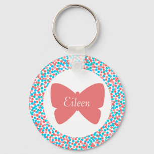 Eileen Butterfly Dots Chaveiro