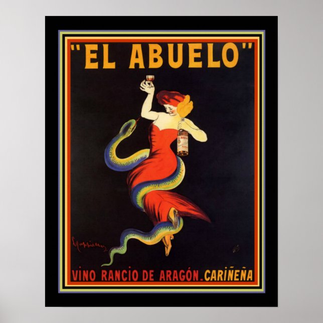 "El Abuelo" Leonetto Cappiello Poster 16x20 (Frente)
