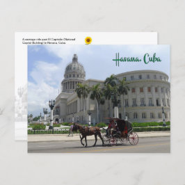 El Capitolio, Havana, Cuba - cartão postal