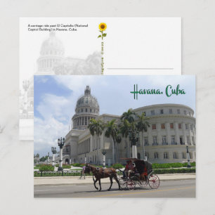 El Capitolio, Havana, Cuba - cartão postal