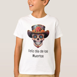 El Día de los Muertos T-Shirt para Meninos