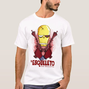 EL Esqueleto: O t-shirt de esqueleto