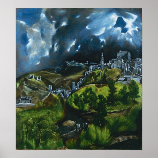 El Greco View of Toledo Poster (Frente)
