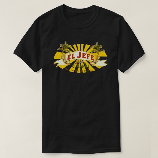 El Jefe Cubanos - Comida de camiseta clássica (Frente do Design)