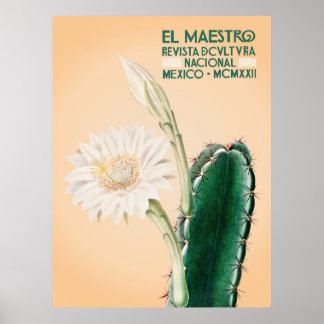 El Maestro Cactus Impressão | Arte Botânica Mexica