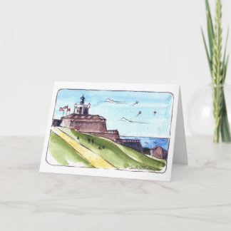 El Morro - San Juan, Porto Rico Cartão Dobrado