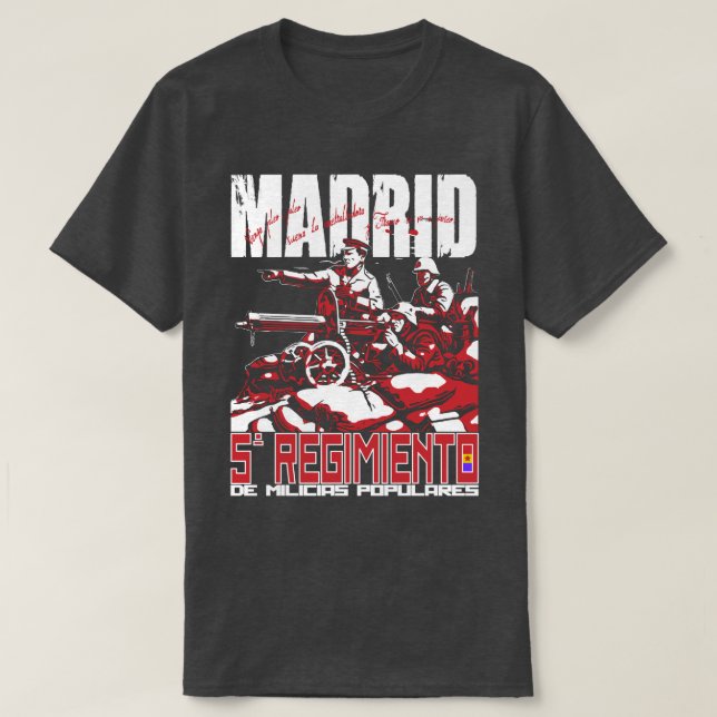 El Quinto Regimiento MADRID T-Shirt (Frente do Design)