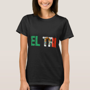 El Tri México Fã de Futebol Camisa Distressed Flag