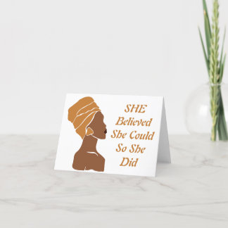 Ela Acreditava em Cartões de Nota de Vazio de Mulh