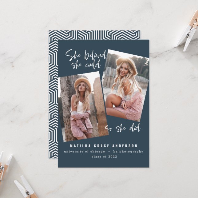 Ela acreditava que poderia, então ela fez a gradua (Frente/Verso In Situ)