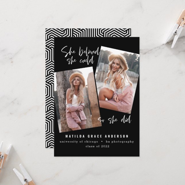 Ela acreditava que podia, assim que se formou (Frente/Verso In Situ)