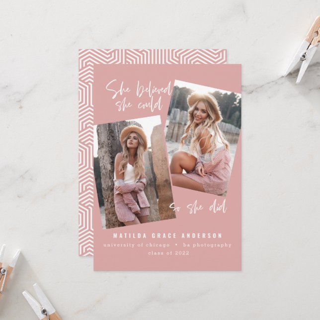 Ela acreditava que podia, assim que se formou (Frente/Verso In Situ)