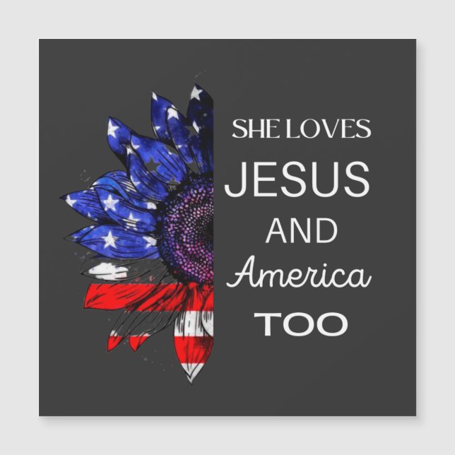 Ela ama Jesus e a América também (Frente)