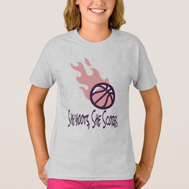 Ela Atira, Ela Pontua HanGLESS® T-Shirt (Frente)