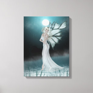 Ela caminha na Canvas d'água