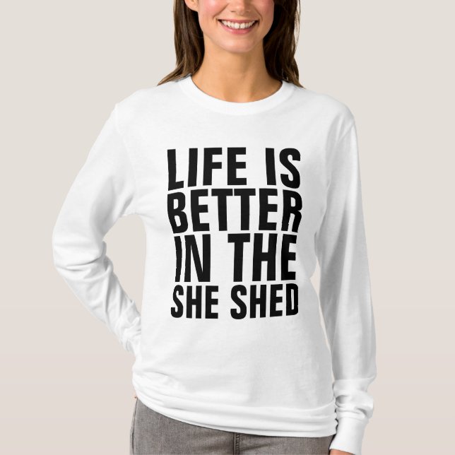 ELA DEIXOU Mulheres T-Shirts (Frente)