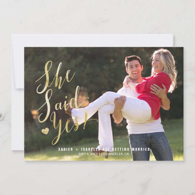 Ela Disse Que Sim! Anúncio do noivado (Frente)