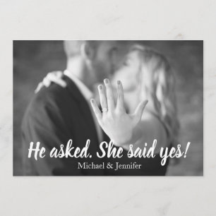 Ela Disse Sim Anúncio de Envolvimento de Foto