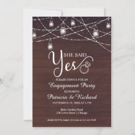 Ela Disse Sim Convite De Festa de noivado Russo