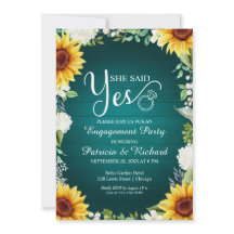 Ela Disse Sim Convite De Festa de noivado Russo