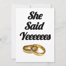 Ela Disse Sim Convite de Noivado – Tema Coração